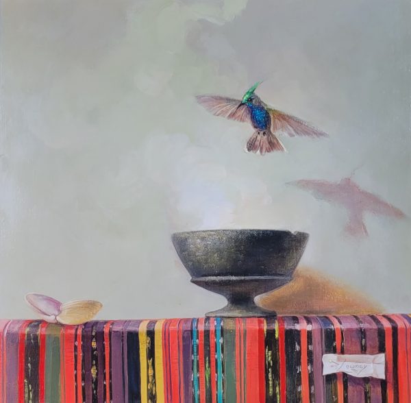 Holy Grail with Hummingbird