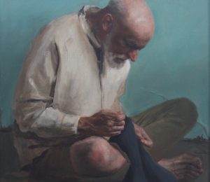 The Cloth, 2024, 22 x 20 in George Strasburger, The Cloth, 2024, 22 x 20 in