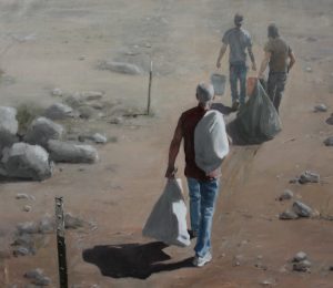 George Strasburger, The Path 2019, oil, 48 x 72 in