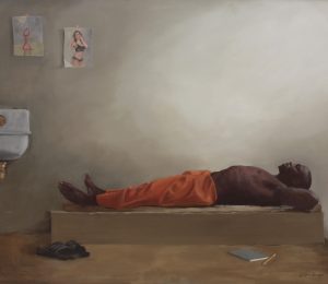 George Strasburger, The Prisoner, 2022, oil on canvas.